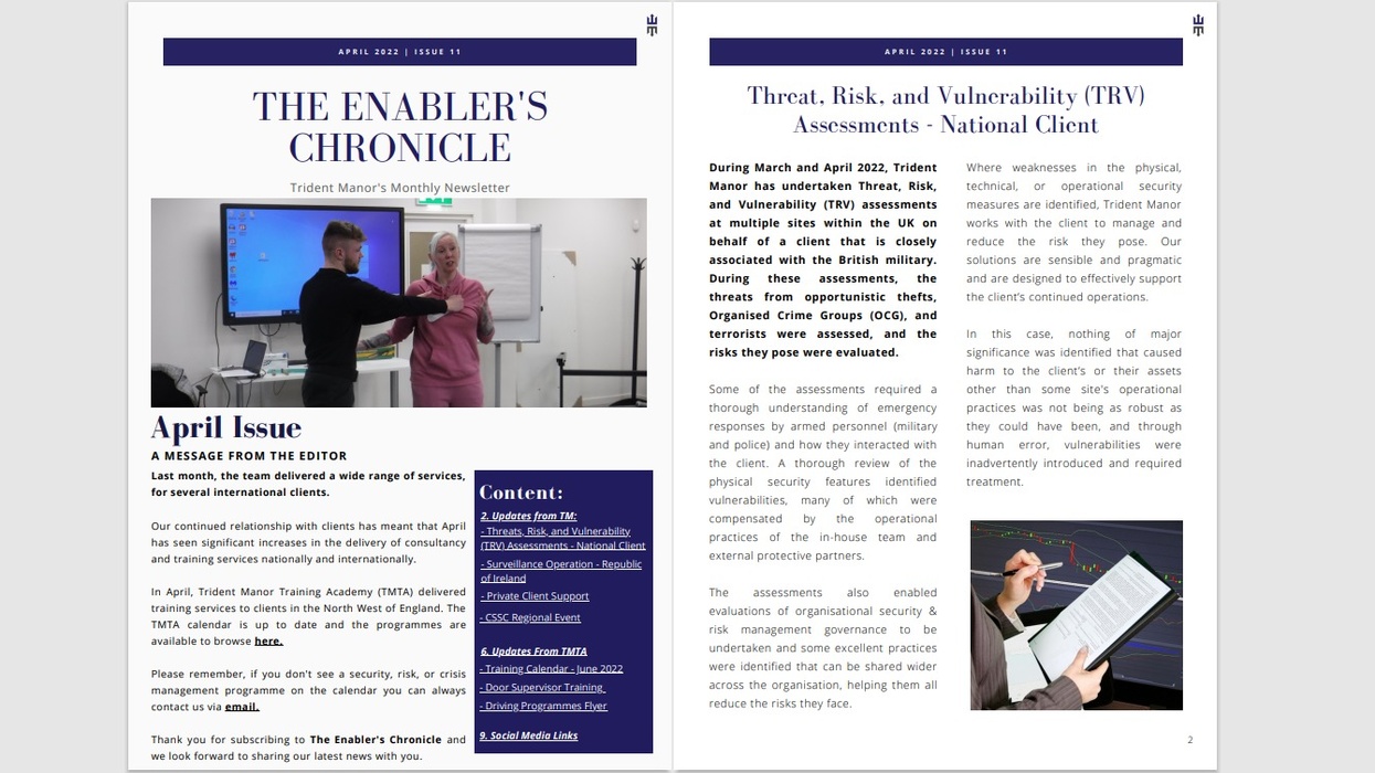 The Enabler's Chronicle Newsletter - April 2022 Issue
