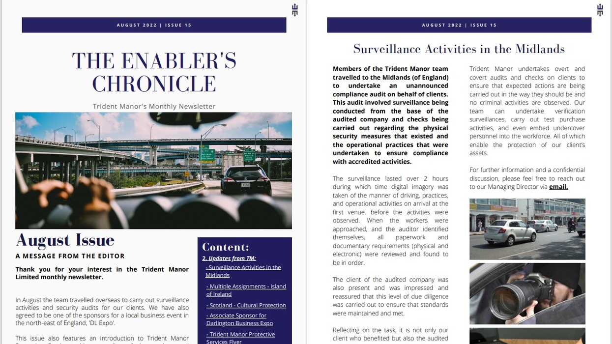 August Issue - The Enabler's Chronicle